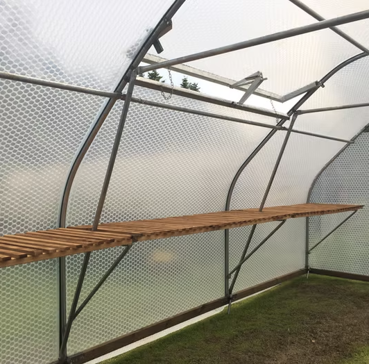 Side Staging for 3m greenhouse 75cm wide